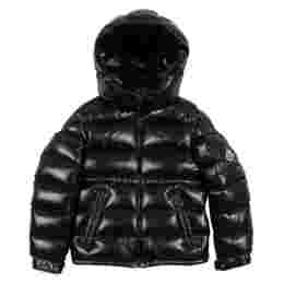 ◆키즈◆25FW 키즈 마레 MAIRE 로고 패치 후드 패딩자켓 블랙 1A000 43 597Z8 999