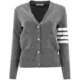 ◆당일◆25FW 4바 밀라노 클래식 브이넥 울 가디건 메드그레이 FKC207A 00014 035