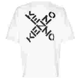 ◆당일◆22SS 크로스 로고 오버핏 티셔츠 화이트 5TS502 4SJ 01