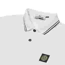 ◆당일◆25SS 로고 패치 슬림핏 폴로 티셔츠 화이트 K1S15 22002SC S0018 V1001