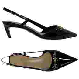 ◆당일◆25FW 카프스킨 슬링백 펌프 힐 블랙 KCV336VNI 900