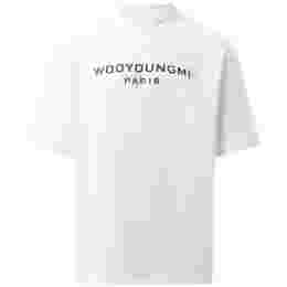 ◆당일◆25SS 시그니처 로고 티셔츠 화이트 W251TS01 714W