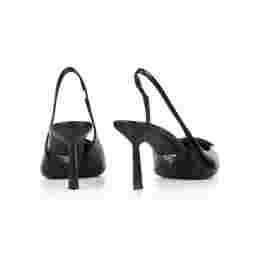◆당일◆24FW SPAZZOLATO 삼각 로고 슬링백 힐 블랙 1I901M 055 F0002