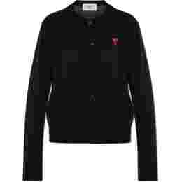 ◆당일◆25SS 하트 로고 크루넥 가디건 블랙 FKC211 KN0025 001