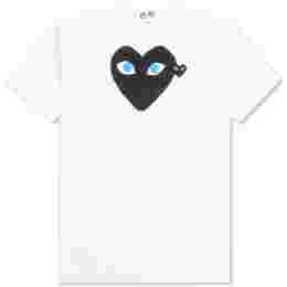 ◆당일◆25SS 더블 블랙 와펜 블루아이 티셔츠 화이트 AX-T088-051-1