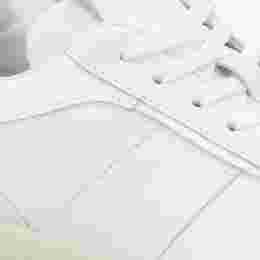◆당일◆25FW 로고 패널 레더 스니커즈 화이트 XXM68C0DP30 OV7 B001