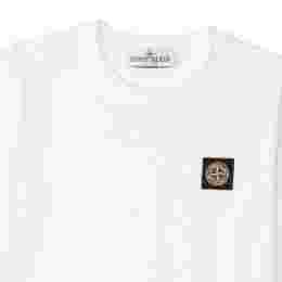 ◆키즈◆키즈 로고 패치 티셔츠 화이트 K1S16 2100002 S0047 V0001