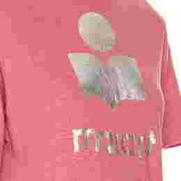 ◆당일◆25SS 쥬얼 ZEWEL 벨벳 로고 티셔츠 앤틱핑크 TS0001FB A1N10E AKSI