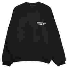 ◆당일◆24FW 에센셜 로고 기모 맨투맨 블랙 192HO246260F BLACK