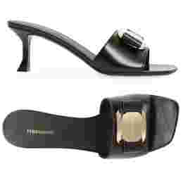 ◆당일◆25SS ZELIE 보우 뮬 샌들 블랙 0768714