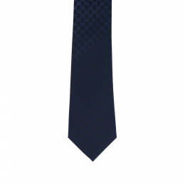 ◆당일◆26SS GG 자카드 실크 넥타이 블루 853349 4E009 4069