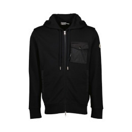 ◆당일◆25FW 로고 패치 원 포켓 후드집업 블랙 8G000 72 89A8F 999