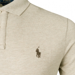 ◆당일◆26SS 포니 자수 카라 티셔츠 베이지그레이 710680784 342