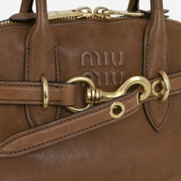 26SS 엠보로고 아방뛰르 나파레더 탑 핸들 토트백 오크 5BB169 2BBL F0316