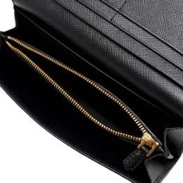 ◆당일◆25FW 사피아노 금장로고 장지갑 블랙 1MH132 QWA F0002