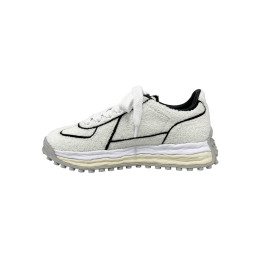 26SS 래리 OG 셔닐 엠브로이더리 캔버스 로우 스니커즈 화이트 A16FW712 WHITE