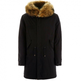 ◆12주년◆후드퍼 누빔 야상 자켓 블랙 PK1001M C1 C1150