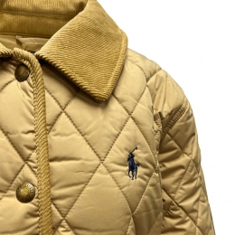 ◆당일◆26SS 포니 자수 로고 다이아몬드 퀄팅 자켓 카키베이지 211965336 004