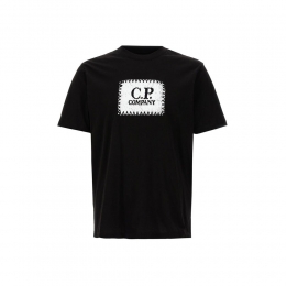 ◆당일◆25FW 로고 라벨 프린팅 티셔츠 블랙 RCCMTS723A 005100W 999