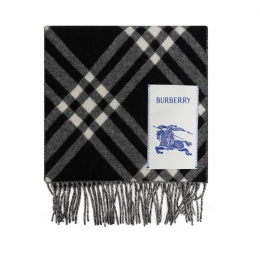 ◆당일◆25FW 체크 캐시미어 머플러 블랙 8099650