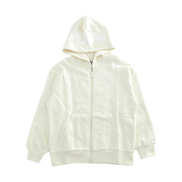 ◆키즈◆25FW 키즈 화이트 로고 프린트 후드집업 아이보리 F5MSJUZH002 013