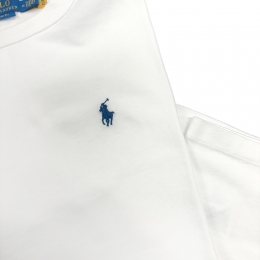 26SS 포니 로고 자수 릴렉스핏 반팔 티셔츠 화이트 710A12979 004