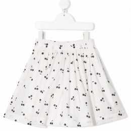 ◆키즈◆22SS 키즈 체리 프린트 스커트 화이트 S02GSKWO0404 658