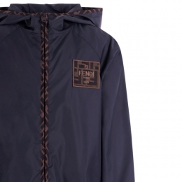 ◆키즈◆여성 로고 패치 후드 자켓 네이비 JUA274 AS56 F0QG0