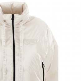 ◆당일◆RAFFAELLA 로고 패치 드로스트링 패딩 자켓 크림 VDDJ25435K0001 CRS