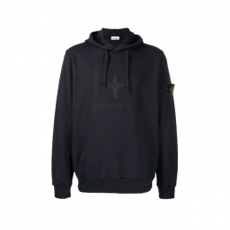 ◆15주년◆와펜 패치 스텐실 로고 프린팅 후드티 네이비 741565894 V0020