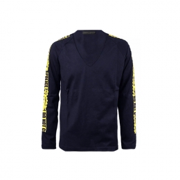 ◆15주년◆레터링 프린트 롱슬리브 티셔츠 네이비 FN09 6328 6689