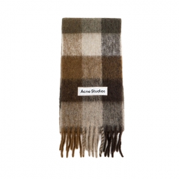 ◆당일◆25FW 시그니처 로고 패치 체크 머플러 멀티 CA0084 DTJ