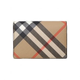 26SS 시그니처 체크 카드지갑 샌드 8091911