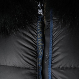 ◆12주년◆라쿤퍼 카모프린트 양면 푸퍼코트 블랙 OV054 C9179