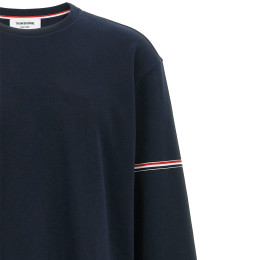 ◆당일◆25SS 스트라이프 럭비핏 롱 슬리브 티셔츠 네이비 MJS281A J0199 415