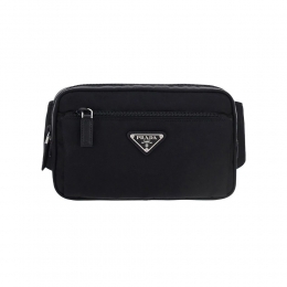 26SS 삼각 로고 나일론 벨트백 블랙 2VL977 2DMG F0002