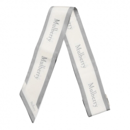 ◆당일◆24FW 로고 보더 스키니 스카프 페일그레이/화이트 VS4726 923 Z393