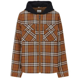 ◆키즈◆23FW 여성 빈티지 체크 후드 자켓 버치브라운 8069361