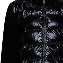 ◆키즈◆23FW 키즈 로고 패치 포켓 니트 패딩자켓 블랙 9B000 15 M1241 999