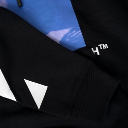 ◆12주년◆베르니니 프린팅 후드티 블랙 OMBB037F18192011 1030