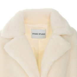 ◆당일◆22FW 마리아 MARIA 퍼 테디 롱 코트 아이보리 61122 9040 90000