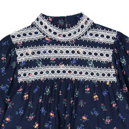 ◆키즈◆24FW 키즈 문 원피스 미드나잇네이비 MOON DRESS MIDNIGHT NAVY