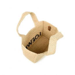 ◆당일◆26SS 로고 자수 라피아 스몰 토트&크로스백 네추럴 A685B59X03 2123