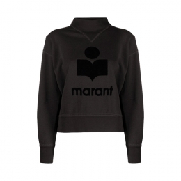 ◆당일◆26SS 모비 MOBY 벨벳 로고 맨투맨 페이드블랙 SW0003FA A1M07E 02FK