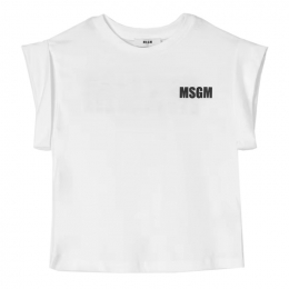 ◆키즈◆25SS 여성 탑 로고 티셔츠 화이트 S5MSJGTH083 001