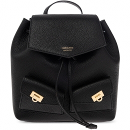 ◆당일◆25FW 금장 로고 멀티 포켓 미니 백팩 블랙 22-0941 0785886