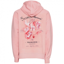 ◆당일◆25FW 플라워 백로고 후드티 핑크 W251TS36 762P