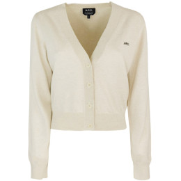 ◆당일◆24FW 베레니스 BERENICE 로고 브이넥 가디건 에쿠르차인 COGDK F22266 PAA