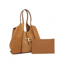 ◆당일◆26SS 타임리스 미디움 쇼퍼&토트백 브라운 XBWTSBA0300 P3A S403