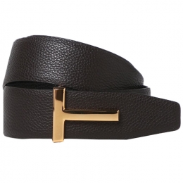 ◆당일◆24SS 금장 T 로고 버클 벨트 브라운/블랙 TB178T LCL236 C7906